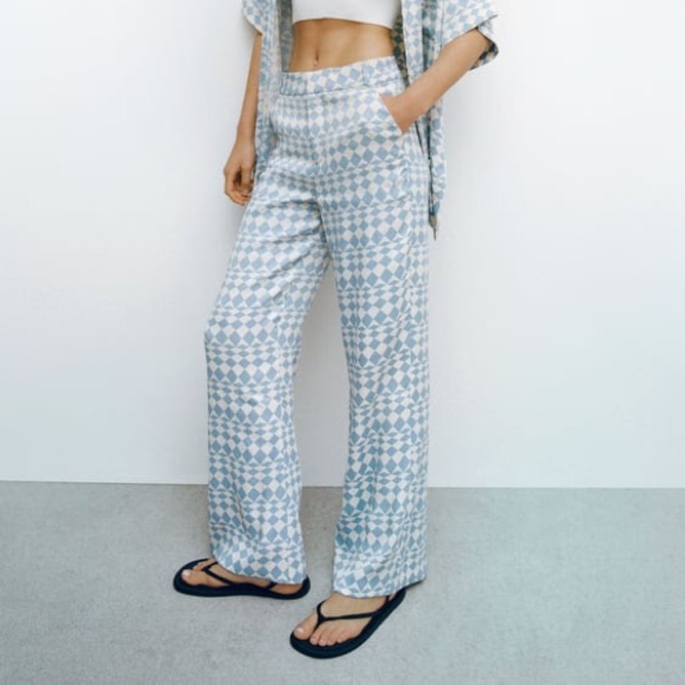 FULL LENGTH GEOMETRIC PRINT PANT